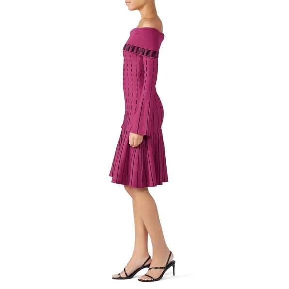 Prabal Gurung Collective Stripe Off The Shoulder Dress
Knit Raspberry 2 - Picture 3 of 11
